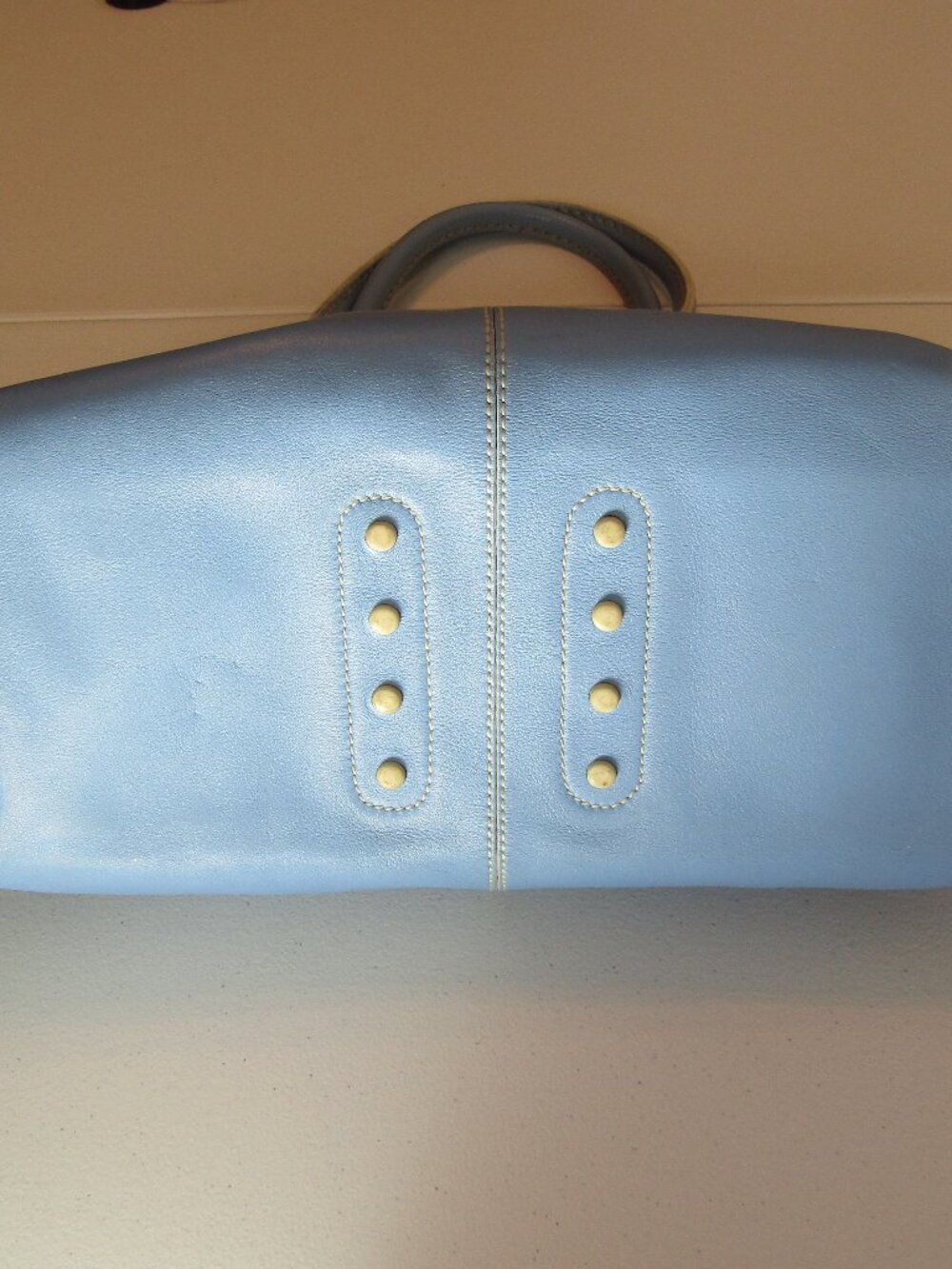 Tod's Powder Blue Leather Tote - Picture 3 of 16